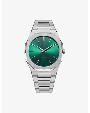 D1 Milano Scarabeo Ultra Thin Bracelet 40Mm Stainless Steel Quartz Watch - Green