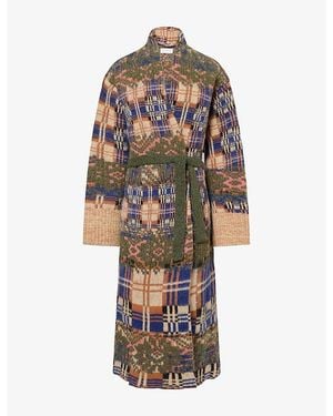 Dries Van Noten Telos Long Wool-Blend Cardigan - Multicolour