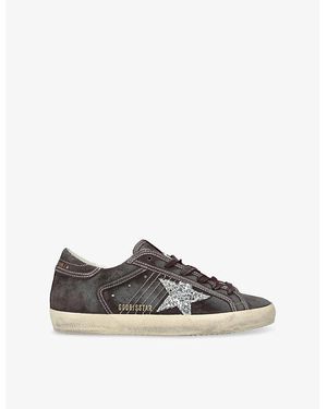Golden Goose Superstar 60574 Suede Trainers - Metallic