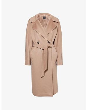 Weekend by Maxmara Resina Belted Wool Coat - Natural