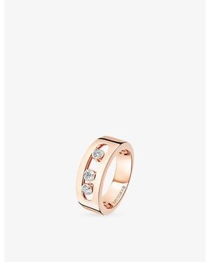 Messika Move Joaillerie Small 18Ct Rose- And 0.24Ct Diamond Ring - White