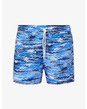 Missoni Mid-Length Swim Shorts - Blue