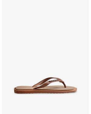 Havaianas Top Square Rubber Flip-Flops - Brown