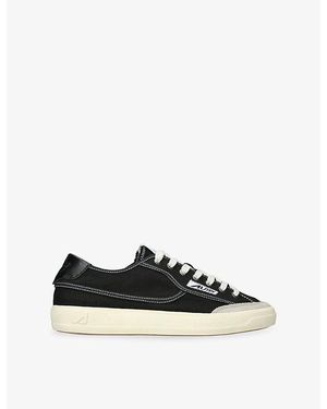 Autry Windscape Canvas And Suede Trainers - Black