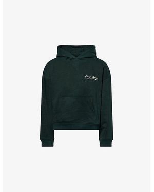 Lounge Underwear Lounge Living Hooded Cotton-Jersey Hoody - Green