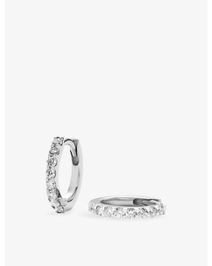 Missoma Classic 9Ct Solid 0.21Ct Diamond Huggies - White