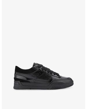 Kurt Geiger Hatton Leather Trainers - Black