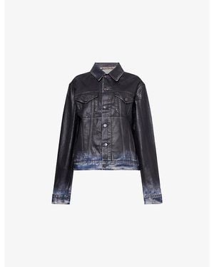 Acne Studios Coated Classic Denim Jacket - Black