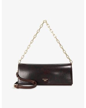 Dune Bemuse Leather Shoulder Bag - White