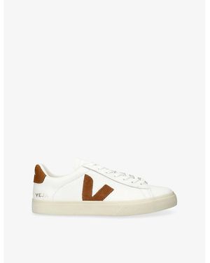 Veja Campo Leather Trainers - White