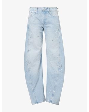 Free People Fable Twisted-Seam Denim Jeans - Blue