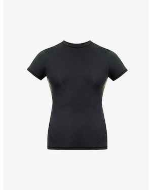 Skims Fits Everybody Short-Sleeve Stretch-Jersey T-Shirt - Black