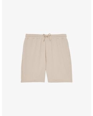 Reiss Tavolla Textured Stretch-Woven Shorts - Natural