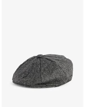 Dents Durleigh Round-Crown Wool Cap - Grey