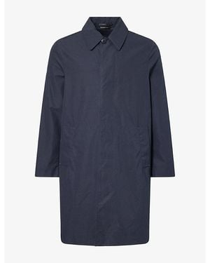 Sunspel Ventile Cotton Mac - Blue