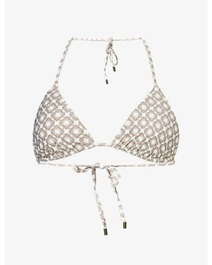 Cheap Monday Palma Triangle Bikini Top - White