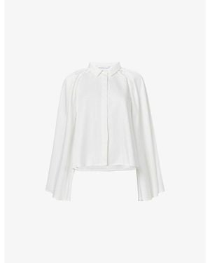 eem Cape Sleeves Woven Shirt - White