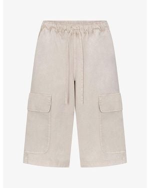 Skims Nylon Woven Cargo Shorts - Natural