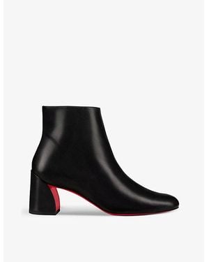 Christian Louboutin Adoxa 70 Leather Heeled Boots - Black