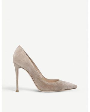 Gianvito Rossi Gianvito 105 Suede Courts - White