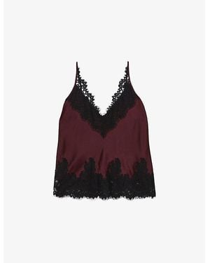 Reiss Rowan Lace-Embroidered Silk Cami