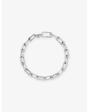 Monica Vinader Alta Mini Sterling- Chain Bracelet - White