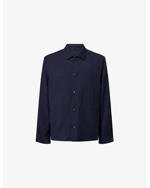 Sunspel Regular-Fit Welt-Pocket Wool Jacket - Blue