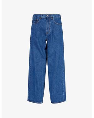 Obey Bigwig Baggy Wide-Leg Denim Jeans - Blue