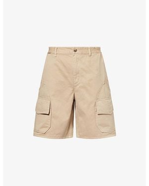 Loewe X Paula's Ibiza Patch-Pocket Cotton Cargo Shorts - Natural