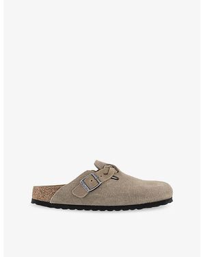 Birkenstock Boston Suede Clogs - Brown