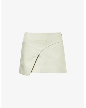 Sandy Liang Sabine Panelled Woven Mini Skirt - White