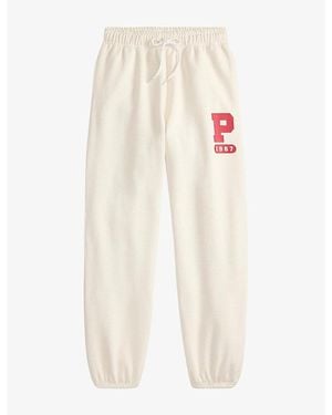 Polo Ralph Lauren Logo-Print Drawstring-Waist Cotton-Blend Jogging Bottoms - White