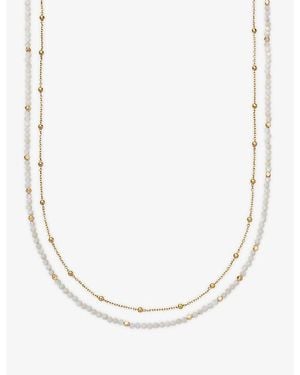 Astley Clarke Biography 18Ct And Mother-Of-Pearl Double Strand Beaded Necklace - Metallic