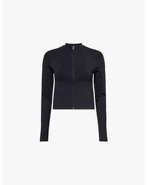 GYMSHARK Everyday Seamless Stretch-Woven Top - Black