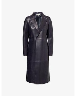 Nour Hammour Claude Exclusive Leather Jacket - Blue