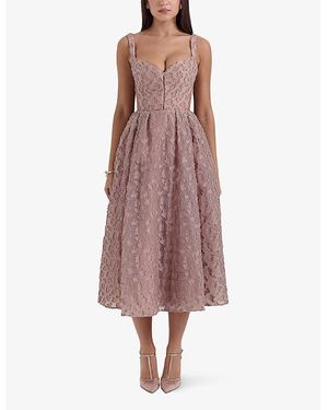 sachin and babi light blue dress Clothing : Midi Dresses : 'Jalena' Black Vegan Leather Lace Back Dress main image 0