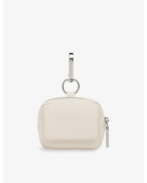 Whistles Bibi Leather Keyring - White