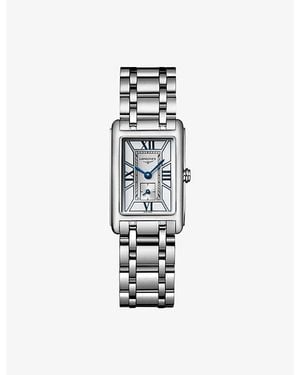 Longines L5.255.4.75.6 Dolcevita Stainless-Steel Quartz Watch - White