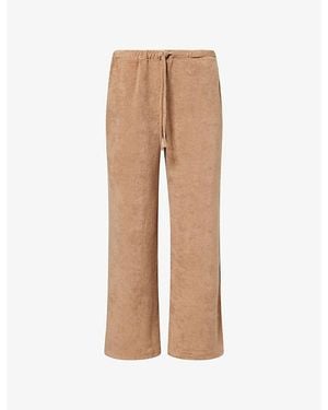 4th & Reckless Drift Wide-Leg Cotton-Blend Trousers - Natural
