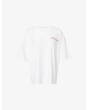 Free People Fp Movement Graphic-Print Boxy Cotton T-Shirt - White