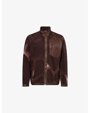 Salomon Chroma Patterned Fleece Jacket - Brown