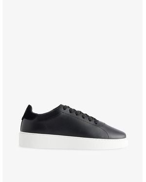 Arne Everyday Leather Low-Top Trainers - Blue