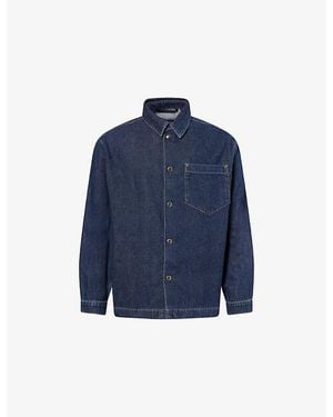 7 For All Mankind Regular-Fit Denim Overshirt - Blue