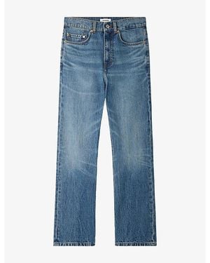 Sandro Five-Pocket Straight-Leg Jeans - Blue