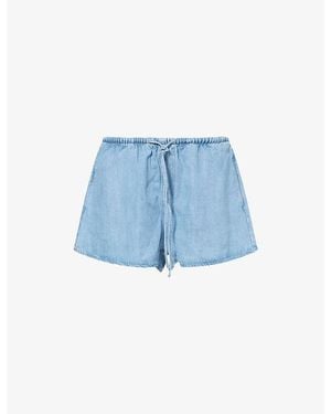 GOOD AMERICAN Relaxed-Fit Denim Shorts - Blue
