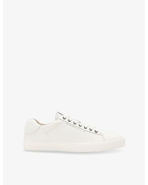 AllSaints Brody Logo-Debossed Low-Top Leather Trainers - White