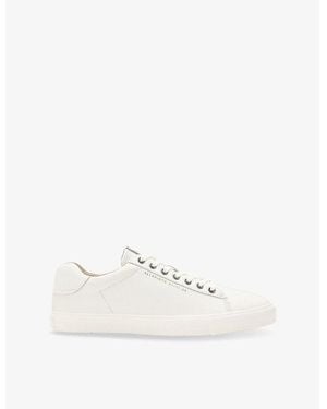 AllSaints Brody Logo-Debossed Low-Top Leather Trainers - White