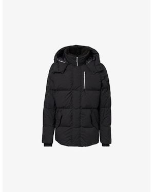 Moose Knuckles Everest 3Q Puffer Hooded Woven-Down Jacket - Black