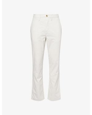 GANT Regular-Fit Straight-Leg Cotton Chino Trousers - White