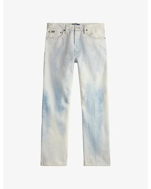 Polo Ralph Lauren Distressed Straight-Leg Denim Jeans - Blue